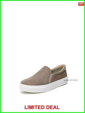 Slip On Sneaker Comfortable Lightweight Faux Leather Walking Casual
